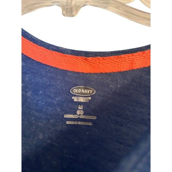 GUC Old Navy Girl's Dark Blue Maxi Dress 14" Side Slits Drawstring Size Medium - Picture 2 of 3